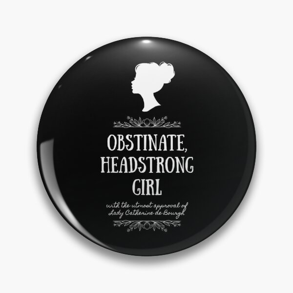 Item preview, Obstinate Headstrong Girl - Woman Silhouette - White Letters designed and sold by jessigahiosg.