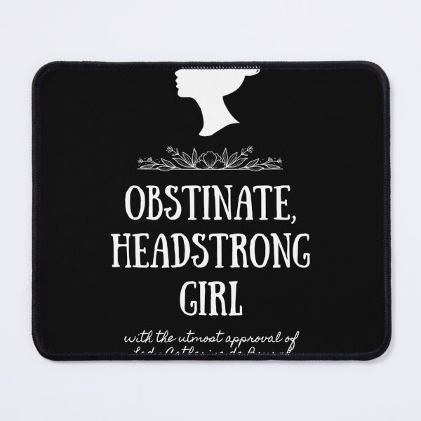 Item preview, Obstinate Headstrong Girl - Woman Silhouette - White Letters designed and sold by jessigahiosg.