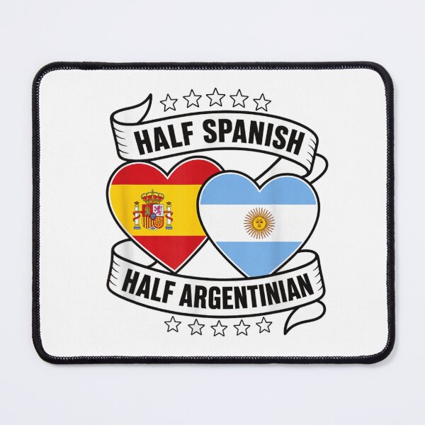 Item preview, Half Spanish Half Argentinian Heritage Pride Flag Family Roots Identity designed and sold by HarinDonreka.