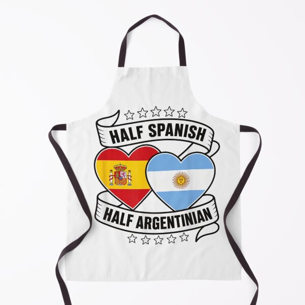 Item preview, Half Spanish Half Argentinian Heritage Pride Flag Family Roots Identity designed and sold by HarinDonreka.