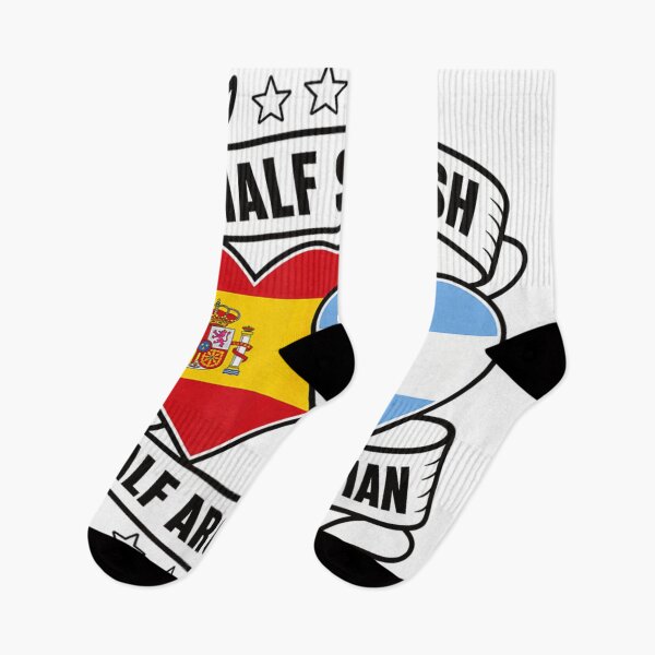 Item preview, Half Spanish Half Argentinian Heritage Pride Flag Family Roots Identity designed and sold by HarinDonreka.