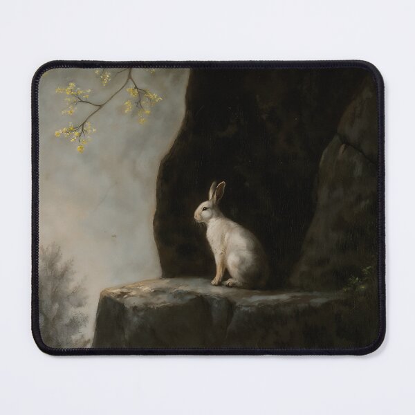 Item preview, Gothic White Hare Forest Cliff Dark Academia Aesthetic designed and sold by DarkHolyQueen.