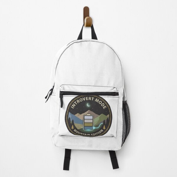 Item preview, Introvert Mode – Mountain Edition Battery Badge designed and sold by GabeMountainArt.