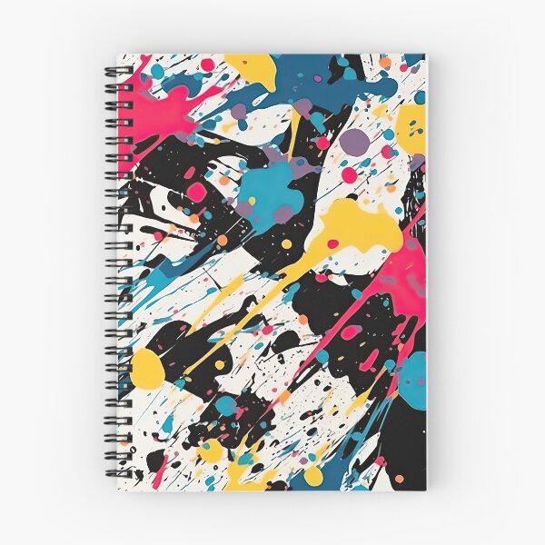 Item preview, Colorful Abstract Paint Splatter Chaos Pattern designed and sold by VibeShift Studio.