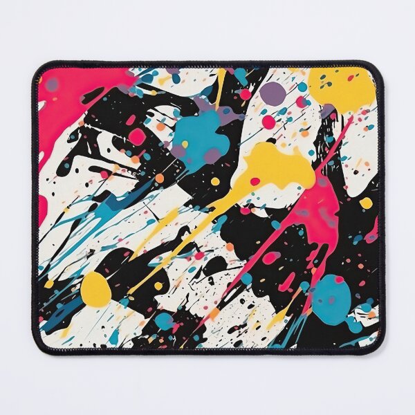Item preview, Colorful Abstract Paint Splatter Chaos Pattern designed and sold by VibeShift Studio.