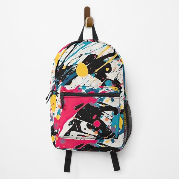 Item preview, Colorful Abstract Paint Splatter Chaos Pattern designed and sold by VibeShift Studio.