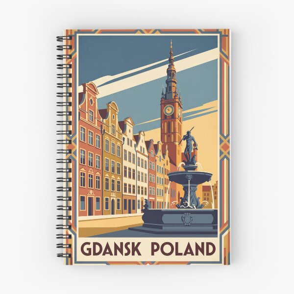 Item preview, Gdansk Poland Vintage Travel Poster designed and sold by Bomax121.