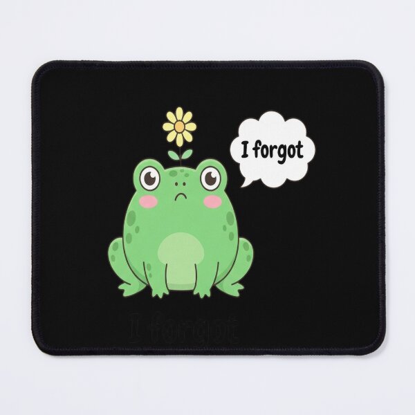 Item preview, I FROGOT – Cute Frog Meme designed and sold by Safwat-Aziz1.