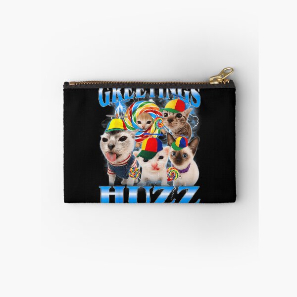 Item preview, Greetings Huzz Funny Cats Wearing Propeller Hats Meme Collection designed and sold by HarinDonreka.