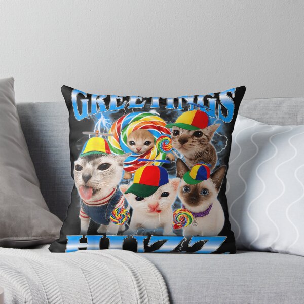 Item preview, Greetings Huzz Funny Cats Wearing Propeller Hats Meme Collection designed and sold by HarinDonreka.