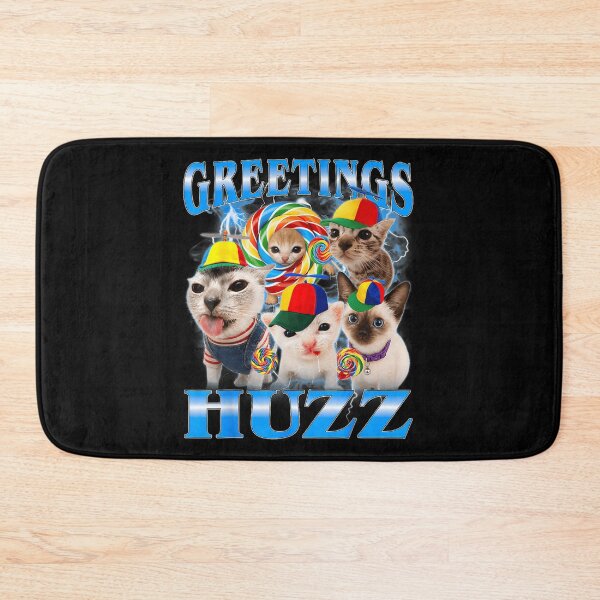 Item preview, Greetings Huzz Funny Cats Wearing Propeller Hats Meme Collection designed and sold by HarinDonreka.