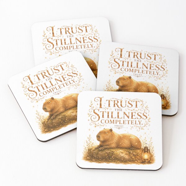 Item preview, I Trust The Stillness Completely Vintage Capybara Zen designed and sold by AQUILAKREO.