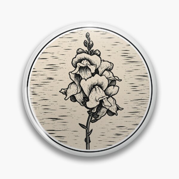 Item preview, Snapdragon Flower | Botanical Ink Art designed and sold by Linoluca.
