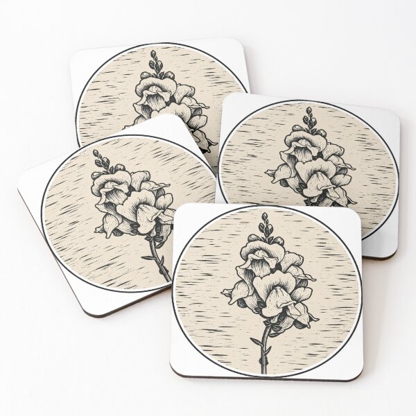 Item preview, Snapdragon Flower | Botanical Ink Art designed and sold by Linoluca.