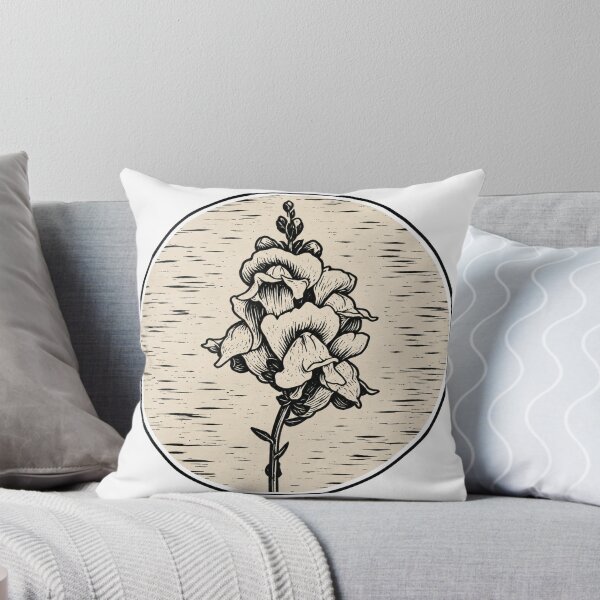 Item preview, Snapdragon Flower | Botanical Ink Art designed and sold by Linoluca.