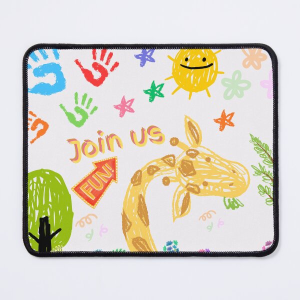 Item preview, Joyful Giraffe Join Us Fun Kids Art designed and sold by crystalar95.