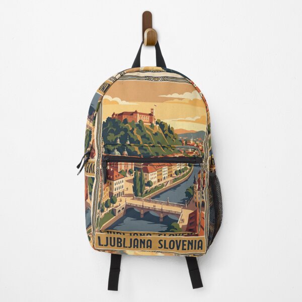 Item preview, Ljubljana Slovenia Vintage Travel Poster designed and sold by Bomax121.