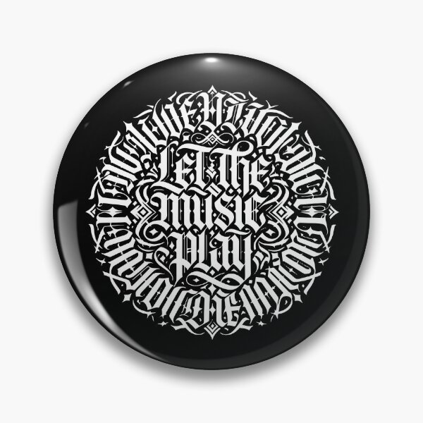 Item preview, Let The Music Play Gothic Music Typography designed and sold by TipTop GFX.