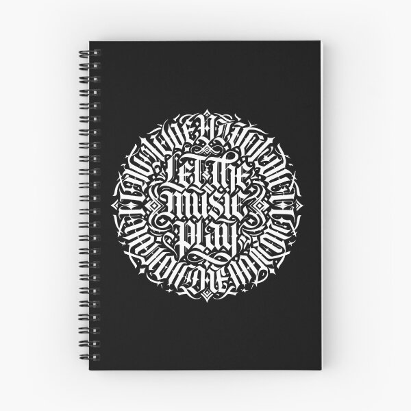 Item preview, Let The Music Play Gothic Music Typography designed and sold by TipTop GFX.