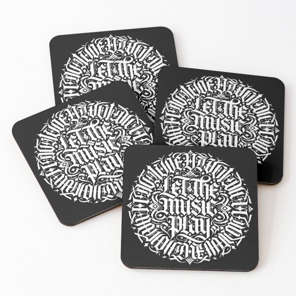 Item preview, Let The Music Play Gothic Music Typography designed and sold by TipTop GFX.