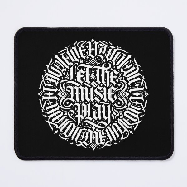 Item preview, Let The Music Play Gothic Music Typography designed and sold by TipTop GFX.
