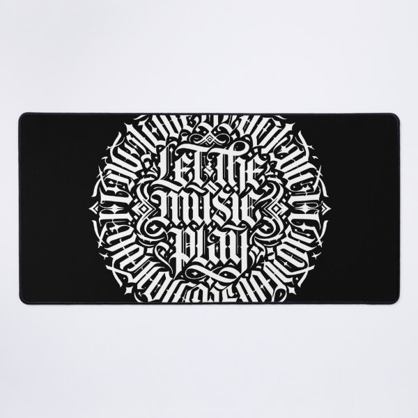 Item preview, Let The Music Play Gothic Music Typography designed and sold by TipTop GFX.