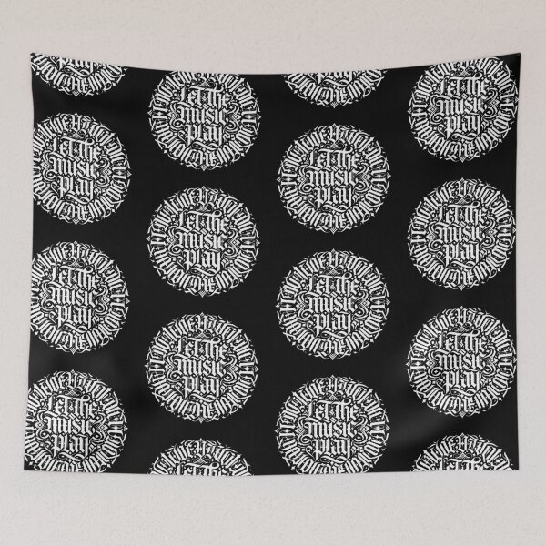Item preview, Let The Music Play Gothic Music Typography designed and sold by TipTop GFX.