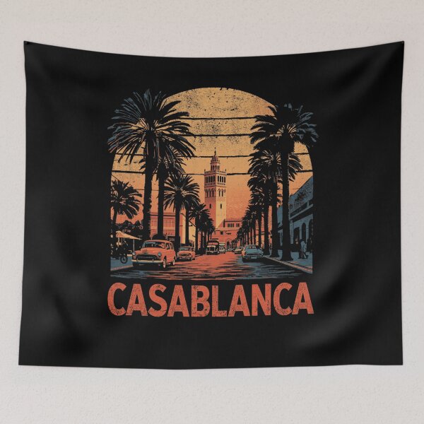 Item preview, Casablanca vintage art designed and sold by MELLOU-ART.
