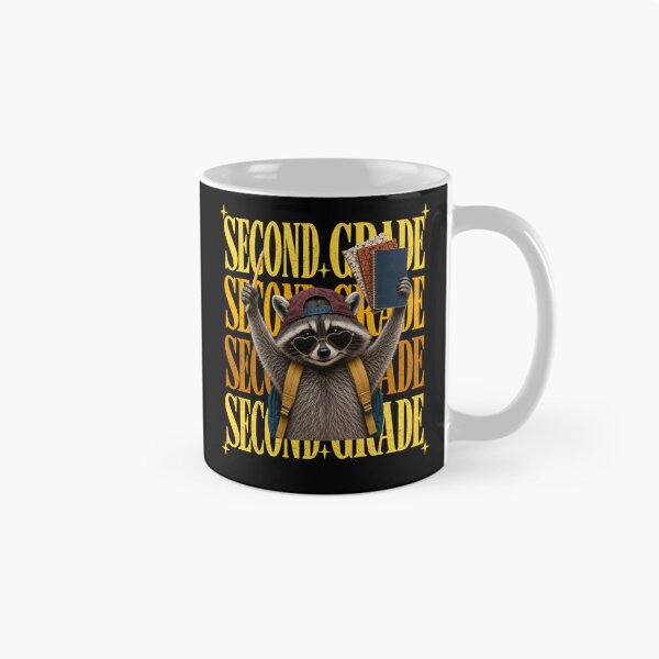 Item preview, second grade teacher raccoon Energy Feral Raccoon Chaos designed and sold by FreshVibe Prints.