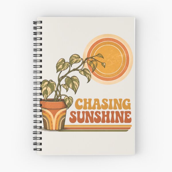 Item preview, Chasing Sunshine | Retro Houseplant Design | Vintage Botanical Gift designed and sold by Peace-of-mind.
