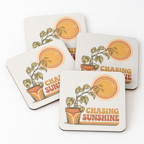 Item preview, Chasing Sunshine | Retro Houseplant Design | Vintage Botanical Gift designed and sold by PLANT LOVER'S PARADISE.