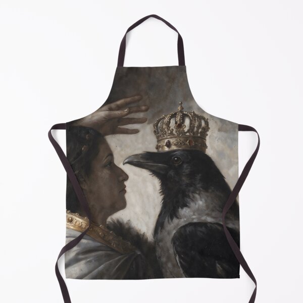 Item preview, Gothic Dark Academia Fantasy Queen Crow Print designed and sold by DarkHolyQueen.