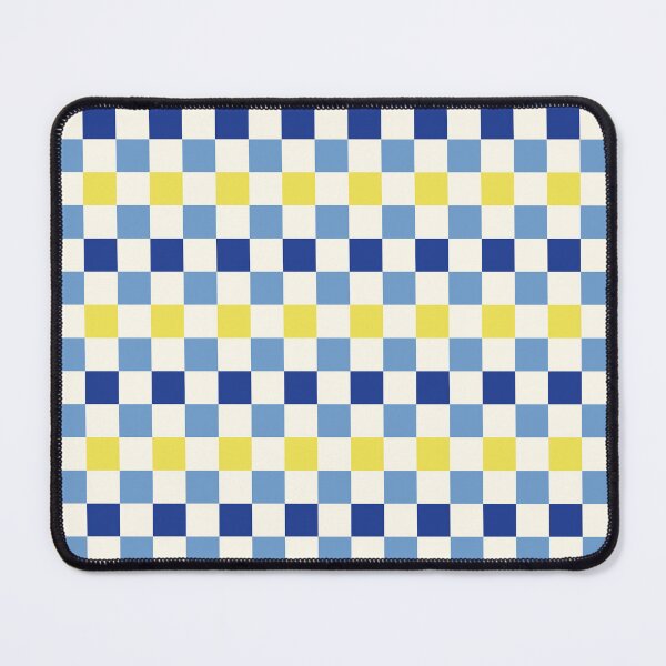 Item preview, Mediterranean Blue Checkerboard Seamless Pattern designed and sold by ViviNyks.