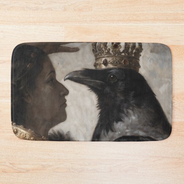 Item preview, Gothic Dark Academia Fantasy Queen Crow Print designed and sold by DarkHolyQueen.