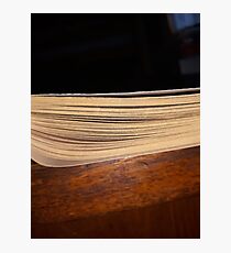 Book cover Photographic Print