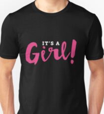 It's A Girl Reveal Announcement Unisex T-Shirt