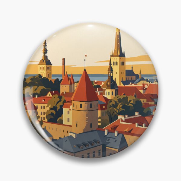 Item preview, Tallinn Estonia Vintage Travel Poster designed and sold by Bomax121.