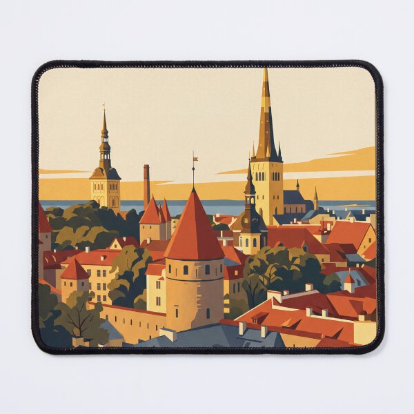 Item preview, Tallinn Estonia Vintage Travel Poster designed and sold by Bomax121.