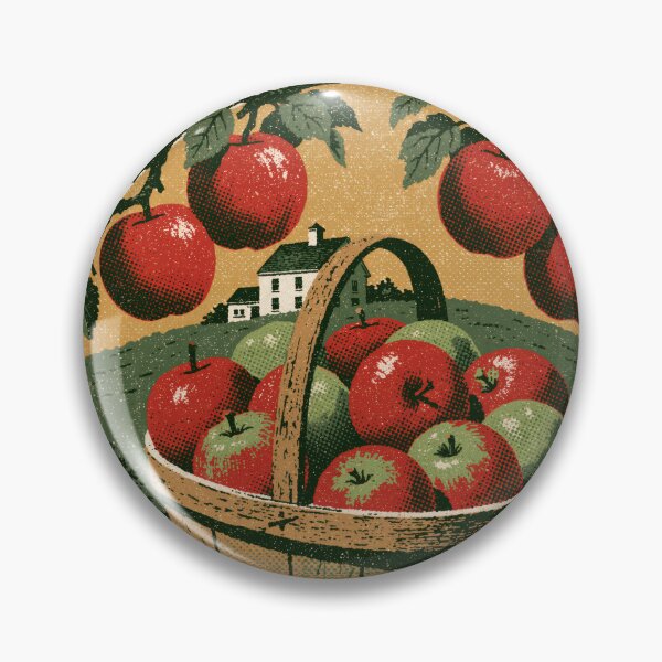 Item preview, Apple Picking — Vintage Autumn Orchard Harvest Badge designed and sold by FrostyFrisby.