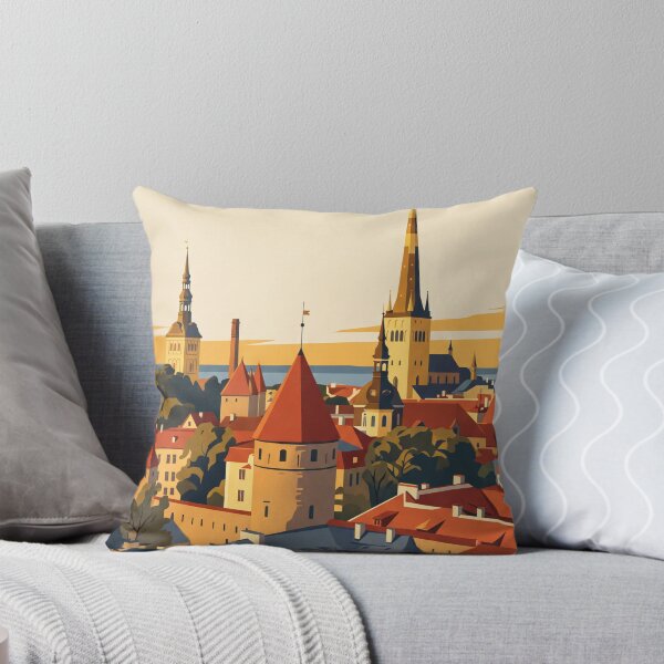 Item preview, Tallinn Estonia Vintage Travel Poster designed and sold by Bomax121.