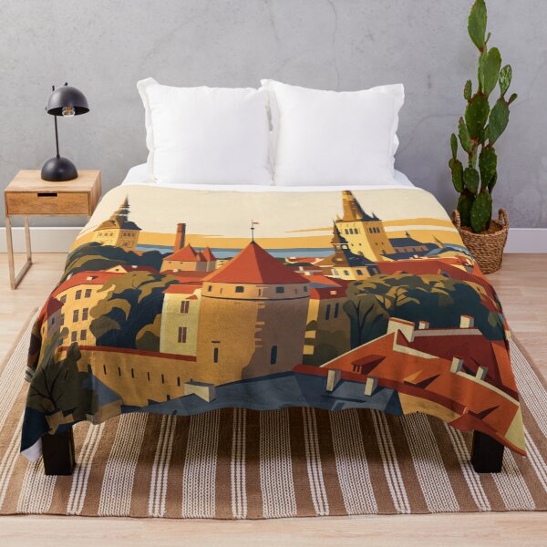 Item preview, Tallinn Estonia Vintage Travel Poster designed and sold by Bomax121.