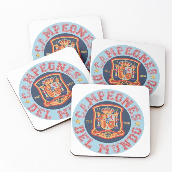 Item preview, Campeones del Mundo 2010–2026 – Spain Football Retro Crest designed and sold by EvulAtheng Designs.