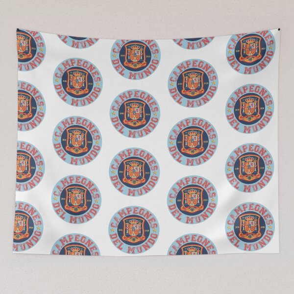 Item preview, Campeones del Mundo 2010–2026 – Spain Football Retro Crest designed and sold by EvulAtheng Designs.
