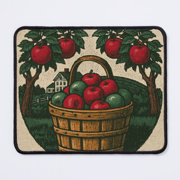 Item preview, Apple Picking — Vintage Autumn Orchard Harvest Badge designed and sold by FrostyFrisby.