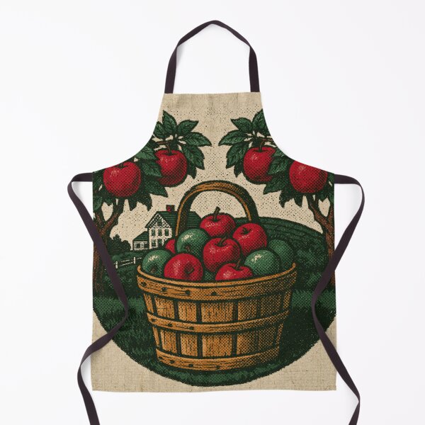 Item preview, Apple Picking — Vintage Autumn Orchard Harvest Badge designed and sold by FrostyFrisby.