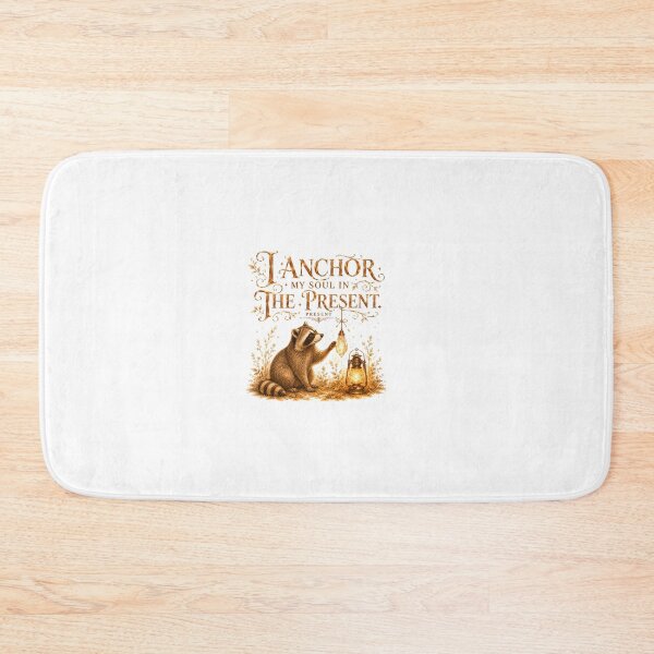 Item preview, I Anchor My Soul In The Present Vintage Raccoon Grounding designed and sold by AQUILAKREO.