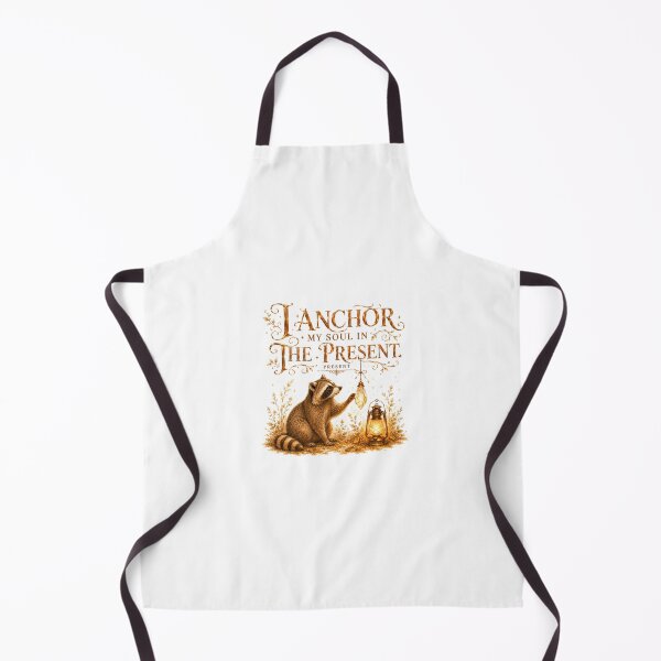Item preview, I Anchor My Soul In The Present Vintage Raccoon Grounding designed and sold by AQUILAKREO.