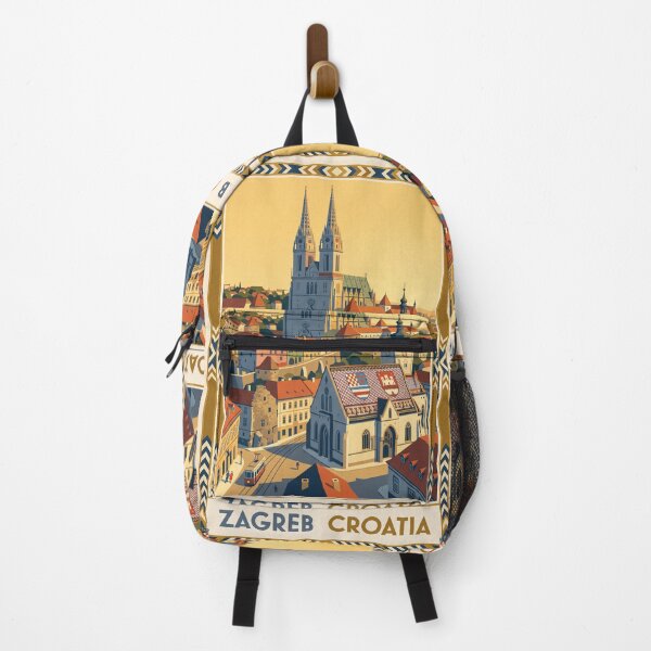 Item preview, Zagreb Croatia Vintage Travel Poster designed and sold by Bomax121.
