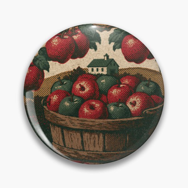 Item preview, Apple Picking — Vintage Autumn Orchard Harvest Badge designed and sold by FrostyFrisby.