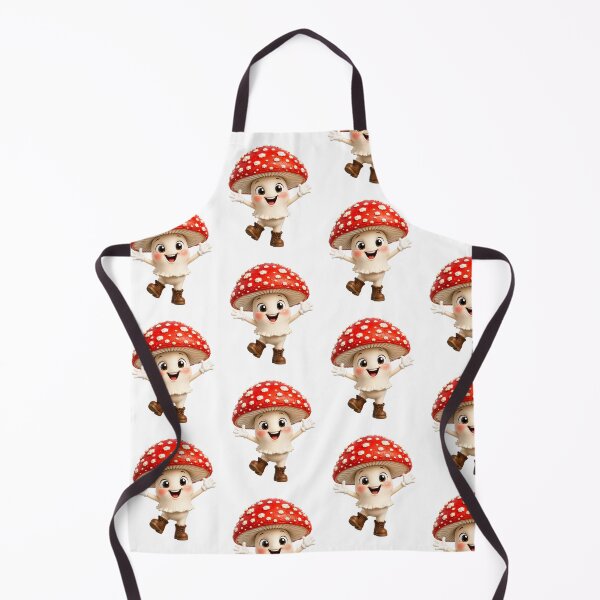 Item preview, Happy Fly Agaric Mushroom Cute Kawaii Forest Mushroom Character Adorable Toadstool Cartoon Sticker designed and sold by RoPrincess.